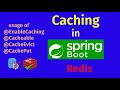 Spring Boot | Spring Data Redis as Cache |@Cacheable |@CacheEvict |@CachePut |How to Use Redis Cache