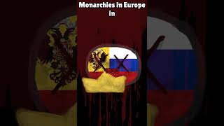 Monarchies in Europe: 1914 / 1930 / 1950 / 2024 #countryballs