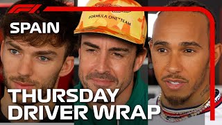 Alonso In Form, and No Chicane! Drivers Chat Ahead of 2023 Spanish Grand Prix