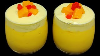 വെറും 3  ചേരുവ മാത്രം / MANGO MOUSSE RECIPE / MANGO DESSERT