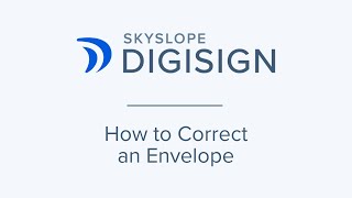 How to Correct an Envelope