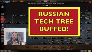 WOT - New Patch Sneaky Buff To Russian Tech Tree | World of Tanks