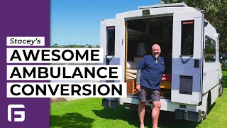 Camping in an Ambulance - Stacey's Camper Van Build | Van Life | GridFree Living