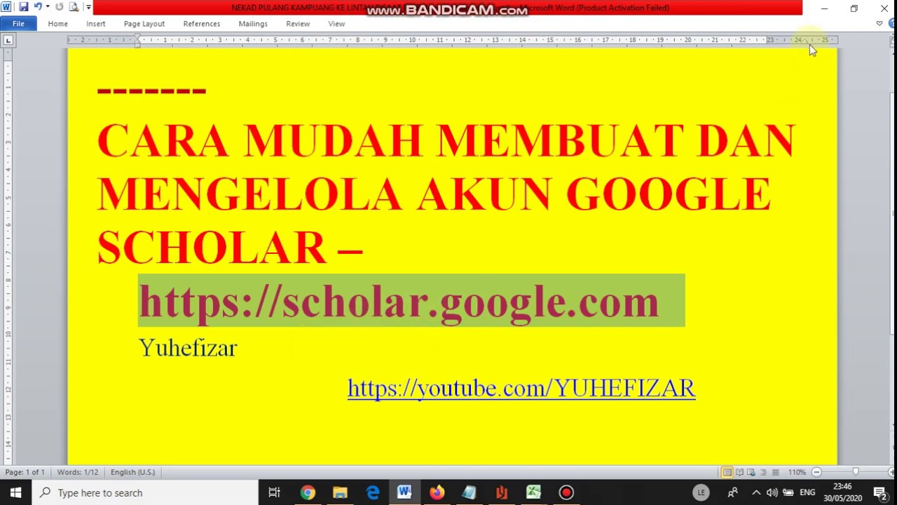 23. Panduan Mengelola Google Scholar - YouTube