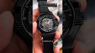 MASERATI WATCH UNBOXING POTENZA AUTOMATIC #maserati #maseratiwatch #shorts #viral  #automaticwatch