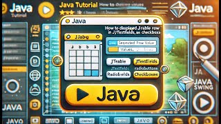 How to Display Selected JTable Row Values in JTextFields, RadioButtons, and Checkboxes in Java Easy