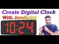 How To Create Digital Clock Using HTML CSS & JavaScript | Js Project For Beginners | In Hindi