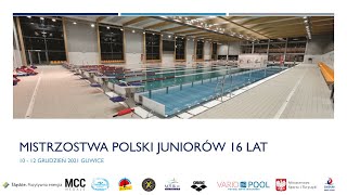 3F Zimowe Mistrzostwa Polski Juniorów 16 lat w pływaniu Gliwice 2021