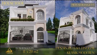 NYAMAN BANGET!! RUMAH MEWAH GAYA KLASIK MODERN YANG ENAK DI LIHAT!! Amazing luxury house design!!