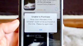 How To FIX iPhone Apps Unable To Purchase!