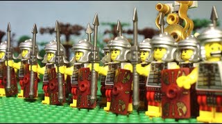 113 B.C. Lego Roman battle with Barbarians (Cimbrian wars) lego history film