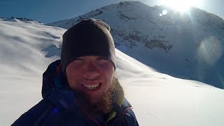 first winter solo attempt - Bishorn 4153 m - march 2017