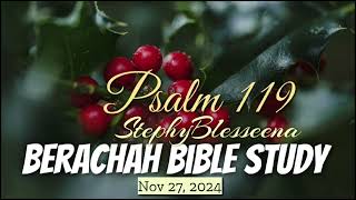 #Nov28_2024|| Berachah Bible Study||StephyBlesseena #berachahipuru