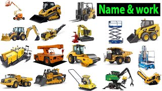 Heavy Construction Equipment Names. Construction Machine Names. Heavy Duty Equipment.
