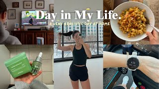 cozy day in my life ♡ realistic day at home, 8k run, home-cooked meals, + skincare faves | VLOG