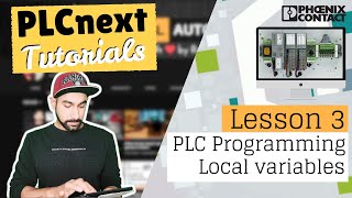 PLCnext Lesson 3- Programming the Controller with Local variable