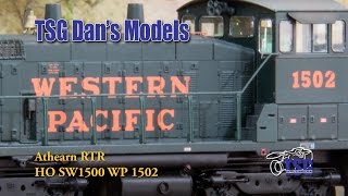 HO Scale DCC Detailed Weathered Western Pacific SW1500 Athearn Dan's Models