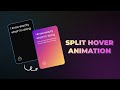 CSS Split Text Hover Animation @frontendadvance