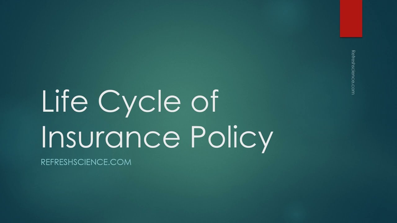 Life Cycle Of Insurance Policy - PPT Presentation - YouTube