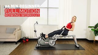 20 Min Beginner Full Motion Rowing Machine Workout