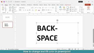 How to change text fill color in PowerPoint