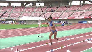 【第104回日本選手権】女子 棒高跳 決勝3位 ●前川 淳●