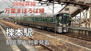 【JR桜井線】まほろば線 櫟本駅の列車風景