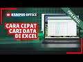 CARA MENCARI DATA PADA EXCEL | FILTUR FIND EXCEL