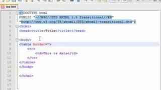 XHTML Tutorial - 9 - Intro to Tables