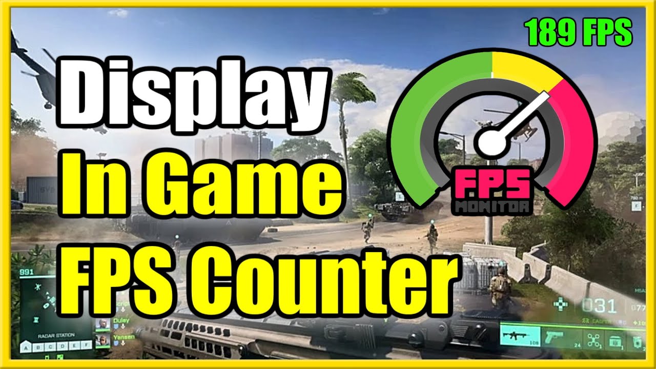 How To Show In Game FPS Counter On Any Game (Steam Or Windows) - YouTube