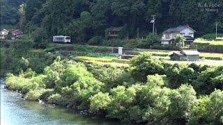 【鉄道のある風景】JR三江線 収穫の秋 (20-Sep-2015) Landscape with Railway JAPAN.