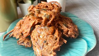 ကြက်သွန်နီကြော် Fried onion with egg