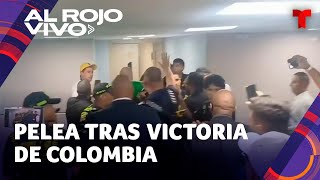 Se desata pelea en una sala de prensa tras la victoria de Colombia en el juego contra Brasil