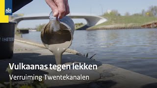 Door as uit een vulkaan lekt er geen water uit het Twentekanaal!