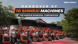 Tata Hitachi 10 Shinrai Backhoe Loaders Handover