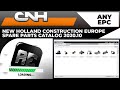 🔧 NEW HOLLAND CONSTRUCTION EUROPE SPARE PARTS CATALOG 2020.10 | INSTALLATION 🔧