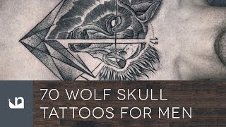 70 Wolf Skull Tattoos For Men