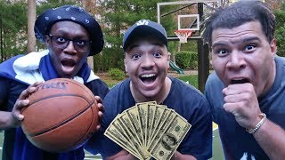 Make the Trickshot Shot, I'll Pay You $1000 Challenge (Basketball Challenge) FT DEJI & WOLFIE & MORE