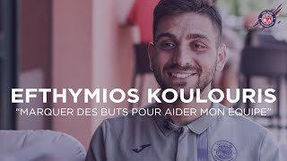 "Je veux marquer des buts pour aider mon équipe !", la première interview d'Efthymios Koulouris