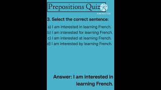 Prepositions Quiz Part 3| Prepositions in English|How to use in on by and at| Learn With Evelyn