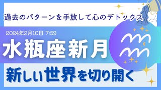 【2024.2.10】水瓶座新月♒🌑過去のパターンを手放して感情のデトックス