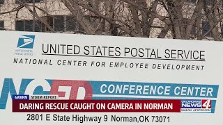 Daring rescue caught on camera in Norman