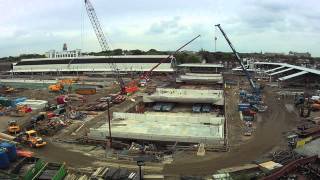 ZwolleSpoort - Time-lapse inrijden spoordekken