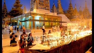 Yangon,Myanmar Shwe Dagon Pagoda 4k