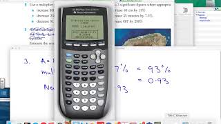 % increase or decrease using a multiplier