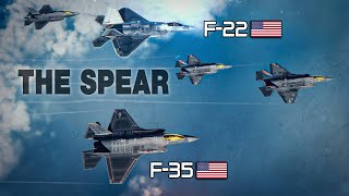 F-35 Lightning + F-22 Raptor | Stealth Attack | Digital Combat Simulator | DCS |