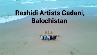 Rashidi Artists Gadani | Sand Art of IU Portrays | Drone Shots