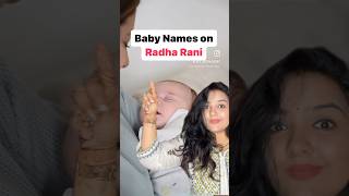 Baby Names on Radha Rani#babynames #babygirl