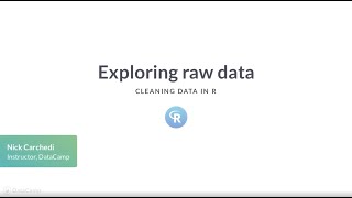 R Tutorial : Exploring raw data