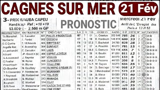 PRIX RAUBA CAPEU 21 Fév Pronostic Quinté du demain Gagnes-Sur-Mer